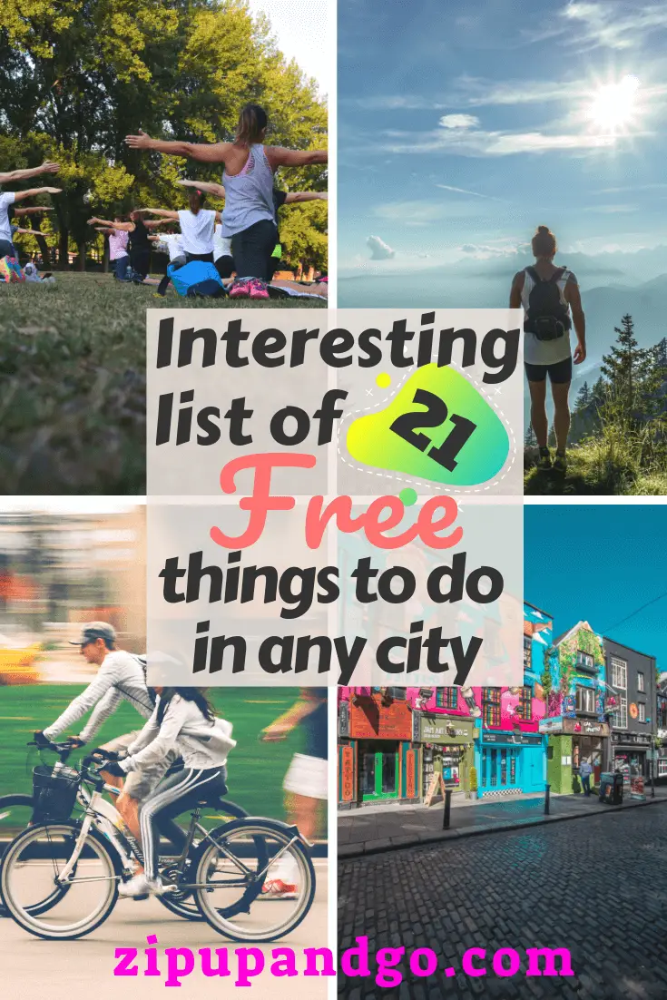 21 Free things to to in any city pin 2