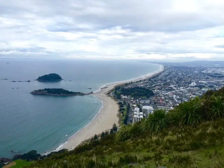 View from Mount Maunganui New Zealand