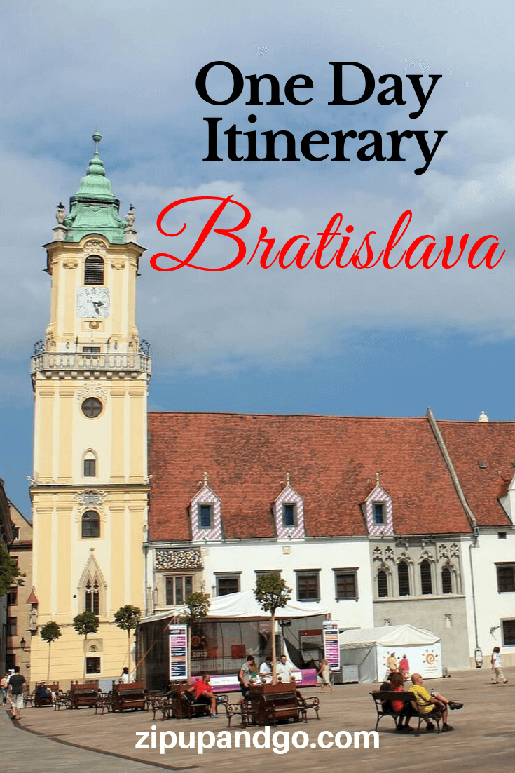 One Day in Bratislava itinerary Pin 1
