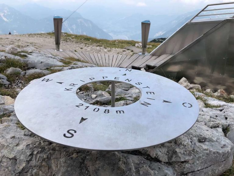 Compass on Dachstein mountains