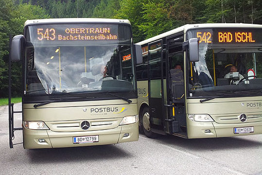 Day Trip from Salzburg to Hallstatt Bus at Gosaumuhle