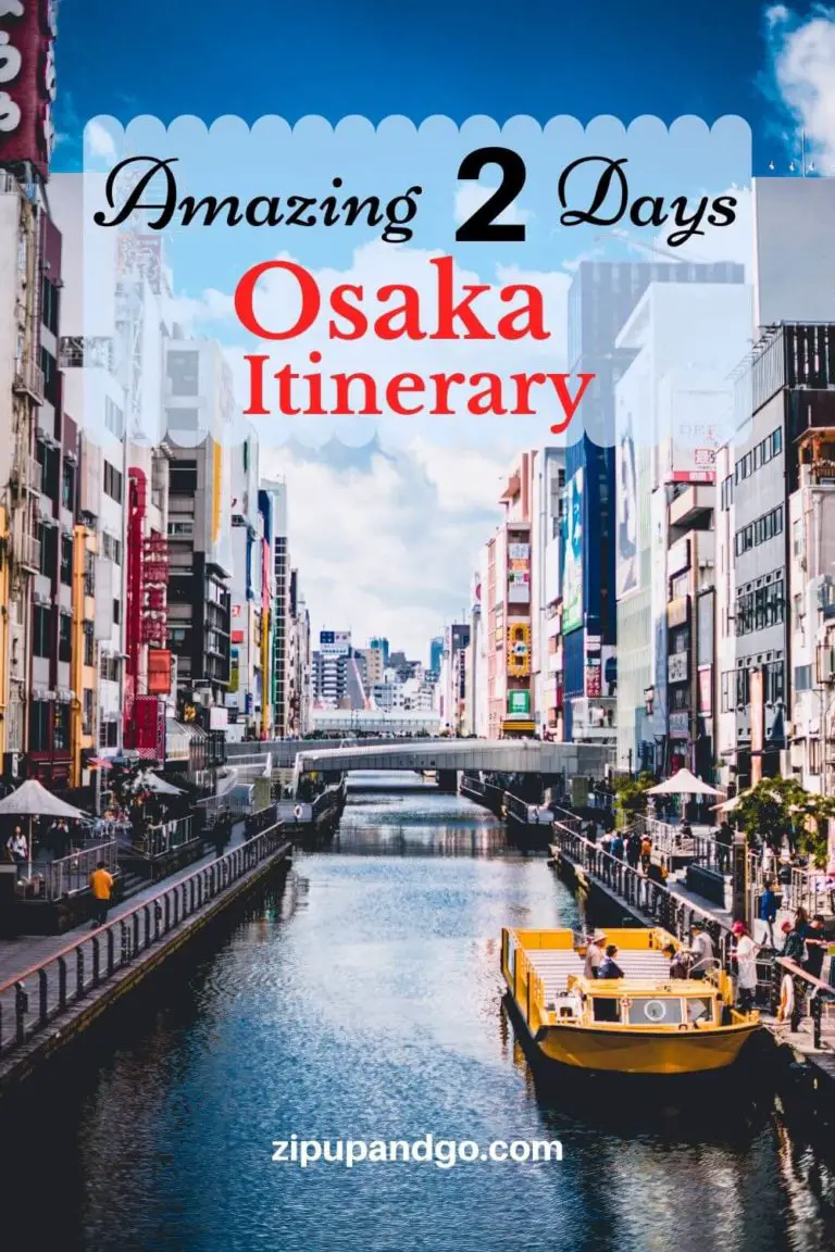 Amazing 2 Days Osaka Itinerary Pin 2
