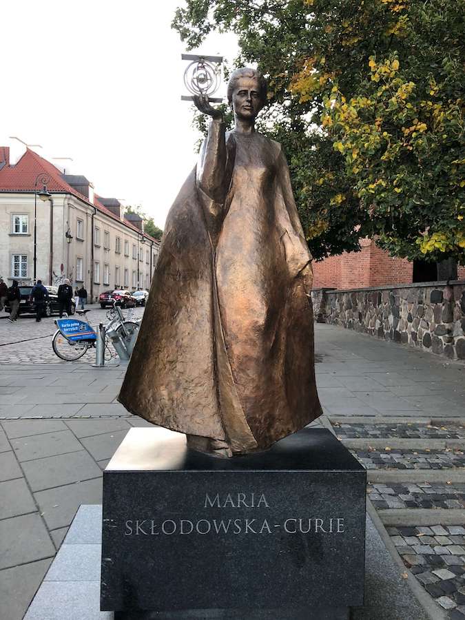 Marie Curie Statue Warsaw