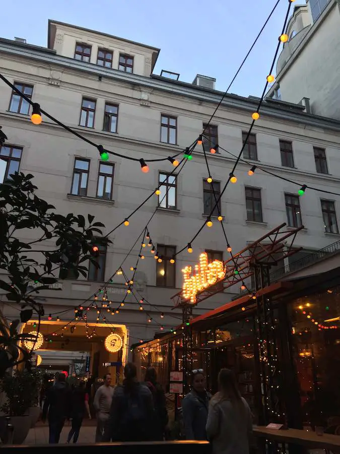Eclectic bars in Jewish Quarter Budapest