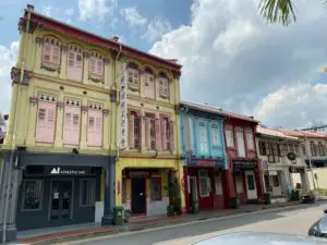 Traditional shophouses in Singapore