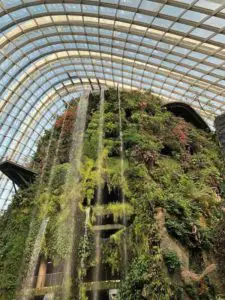 indoor waterfall gardens by the bay