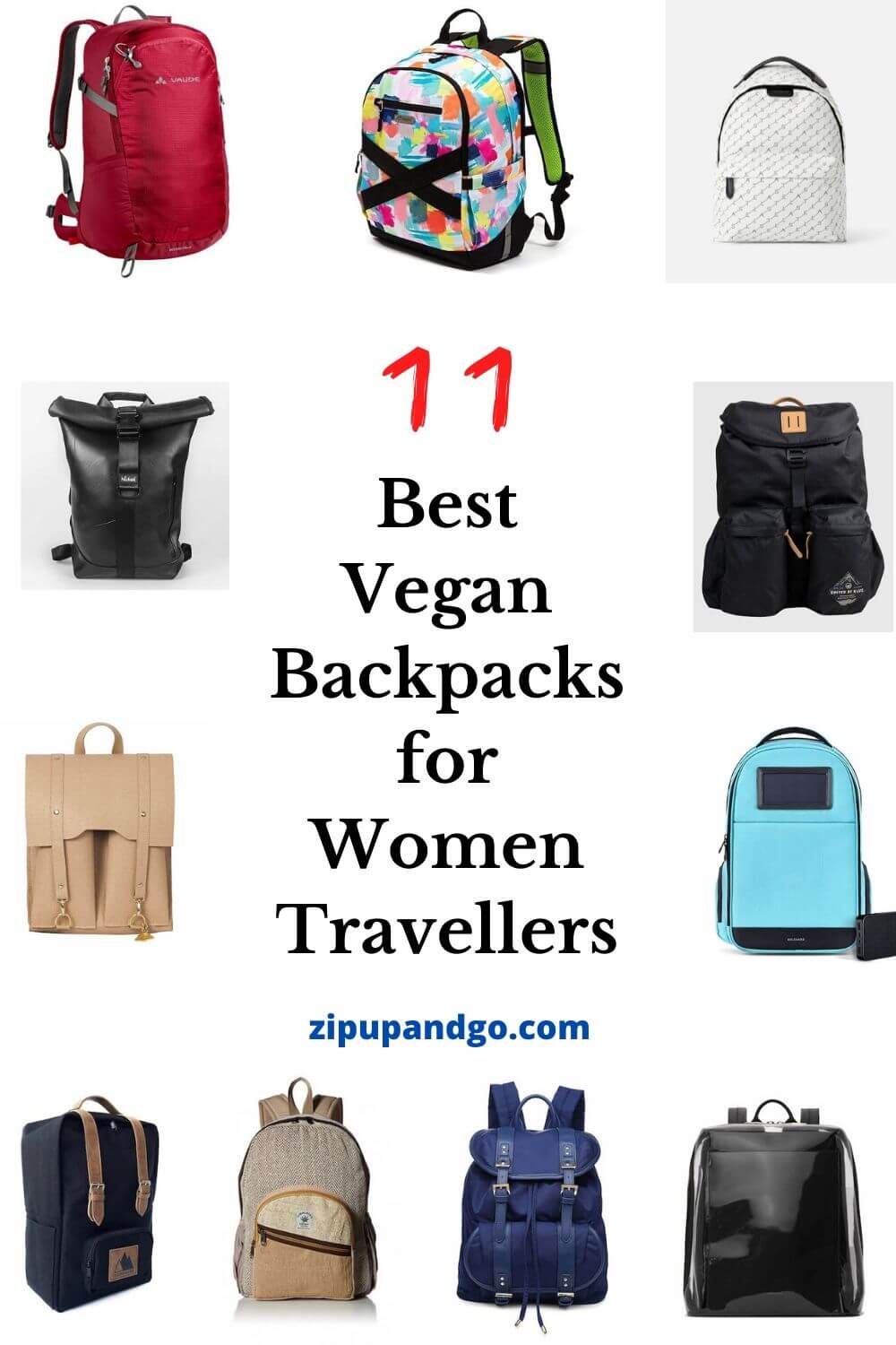 11 Of The Best Vegan Backpacks For Women Travellers - Zip Up And Go!