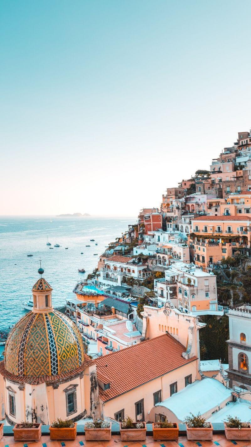 travel aesthetic wallpaper amalfi coast